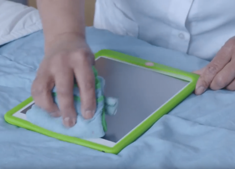 Nieuwsbericht: Patiëntenkamers schoonhouden met een iPad, hoe gaat dat?